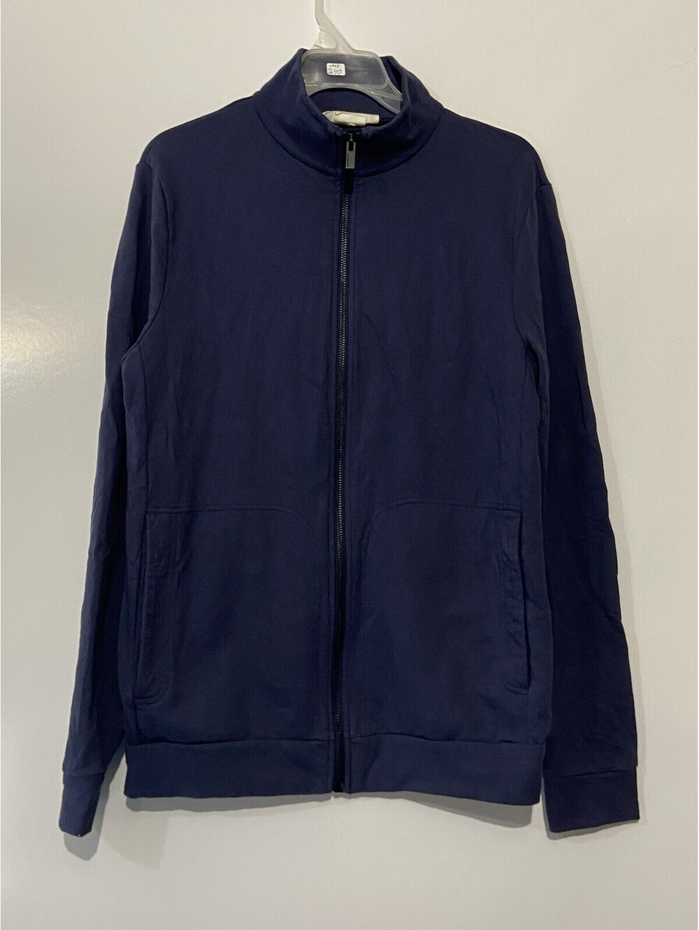 Mens ICEBREAKER Blue Central Classic Merino Blend Full Zip Jacket Sz M